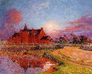 unknow artist Moonlight over Kervaudu oil painting reproduction